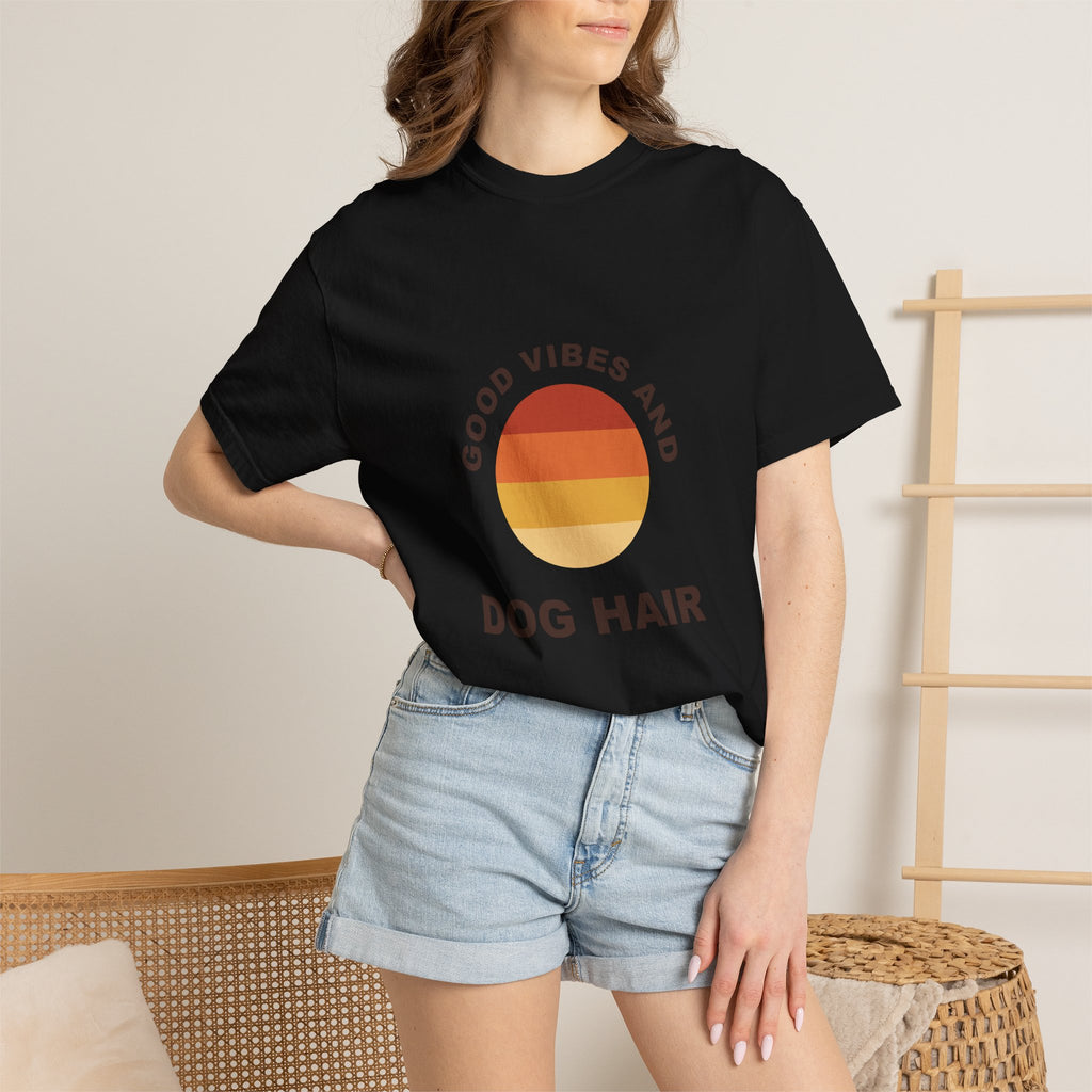 PawJoy Good Vibes Dog Hair Retro Tee