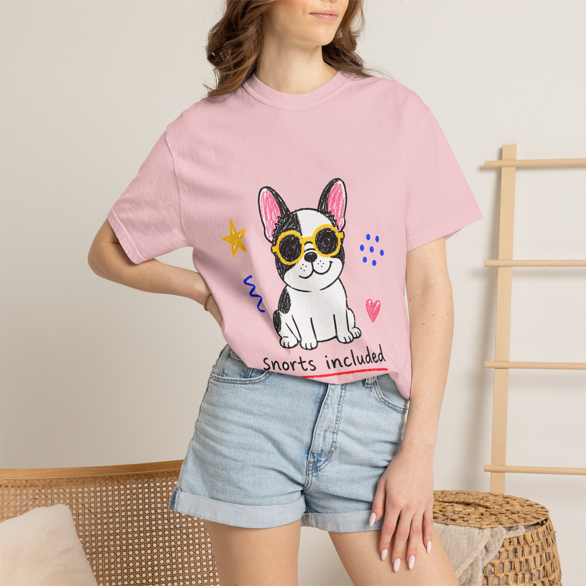 PawJoy French Bulldog Sunglasses Crayon Tee