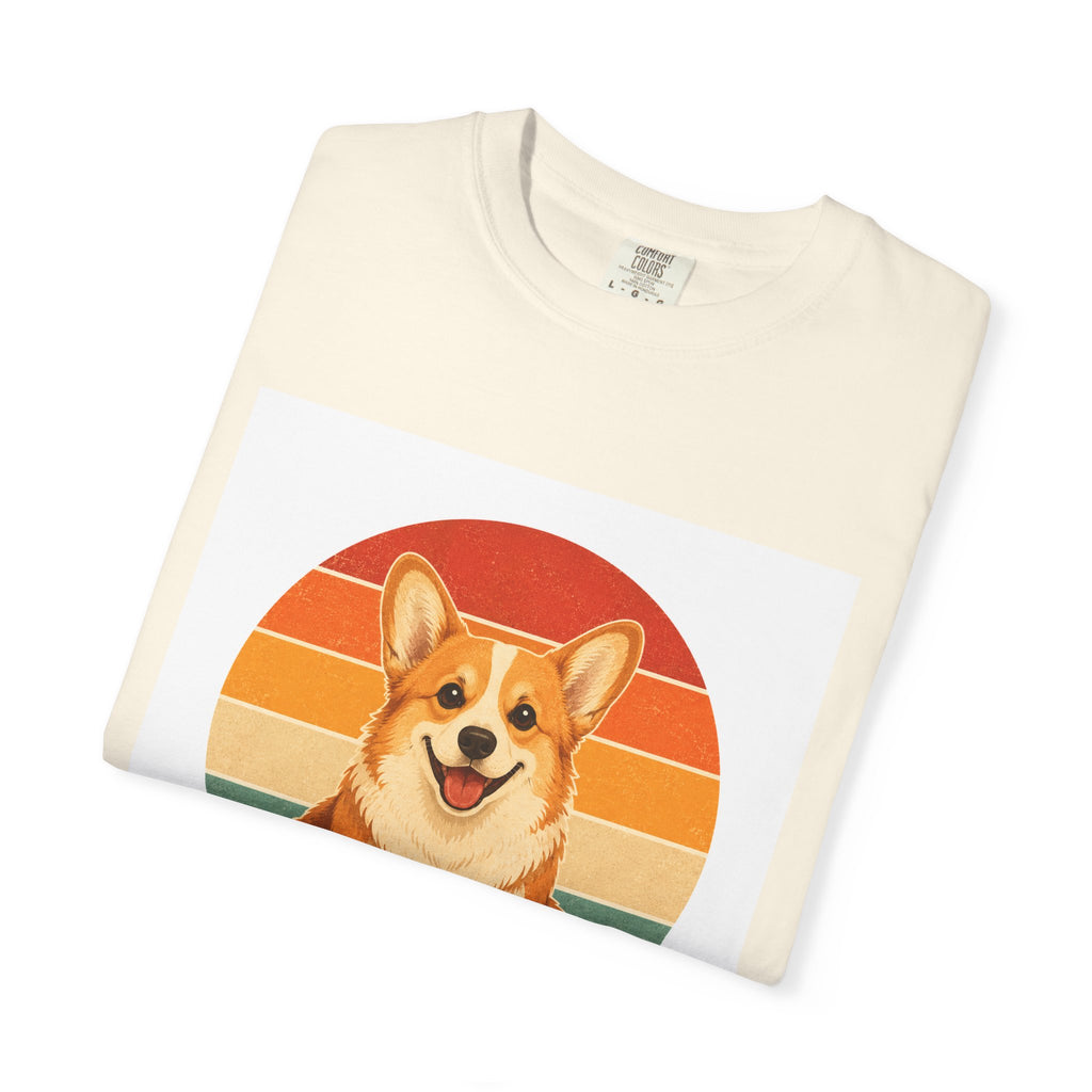 PawJoy Corgi Retro Sunset Tee