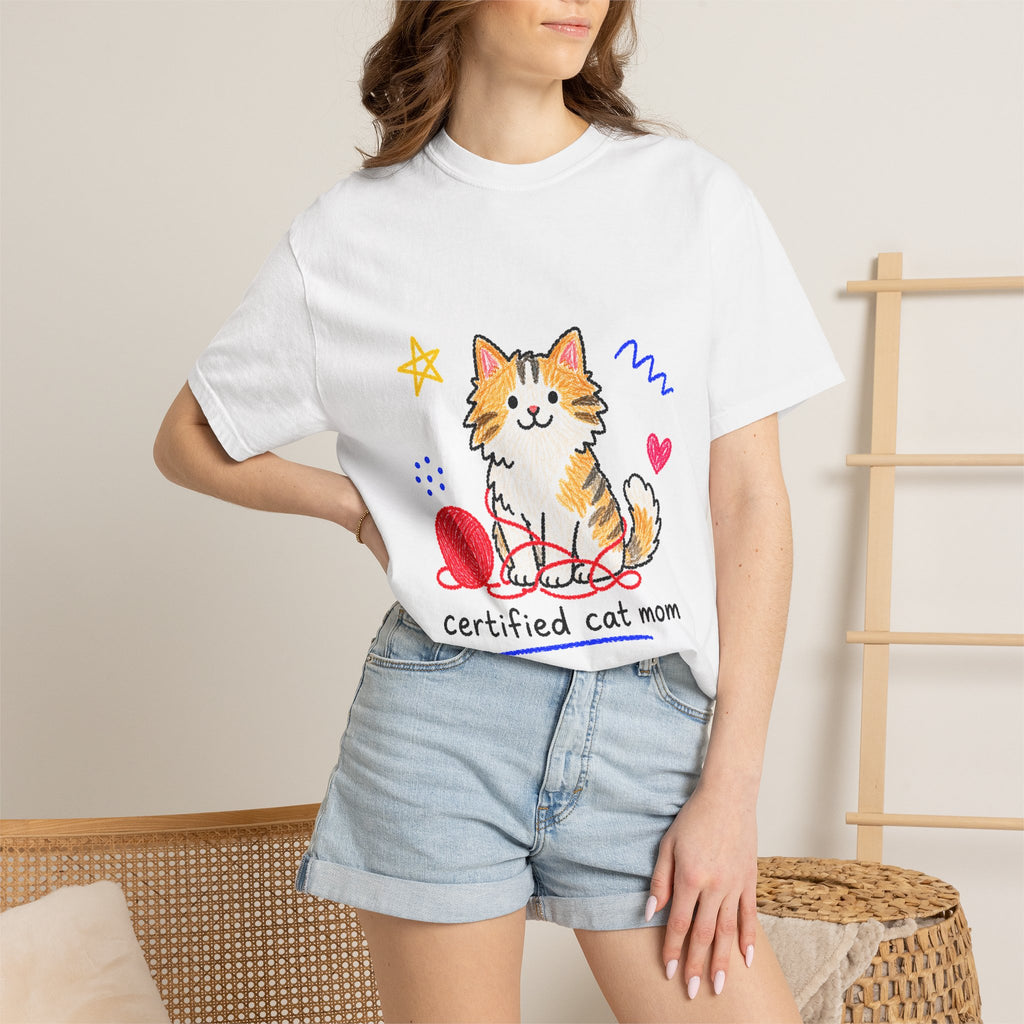 PawJoy Cat Knitting Crayon Tee