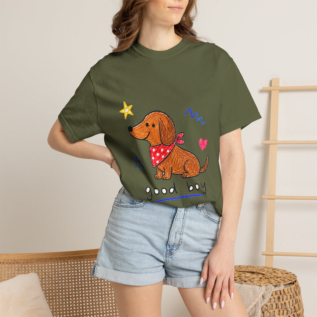 PawJoy Dachshund Good Boy Crayon Tee