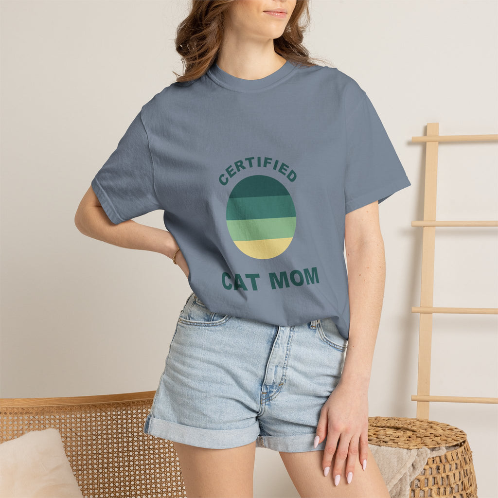 PawJoy Certified Cat Mom Retro Tee