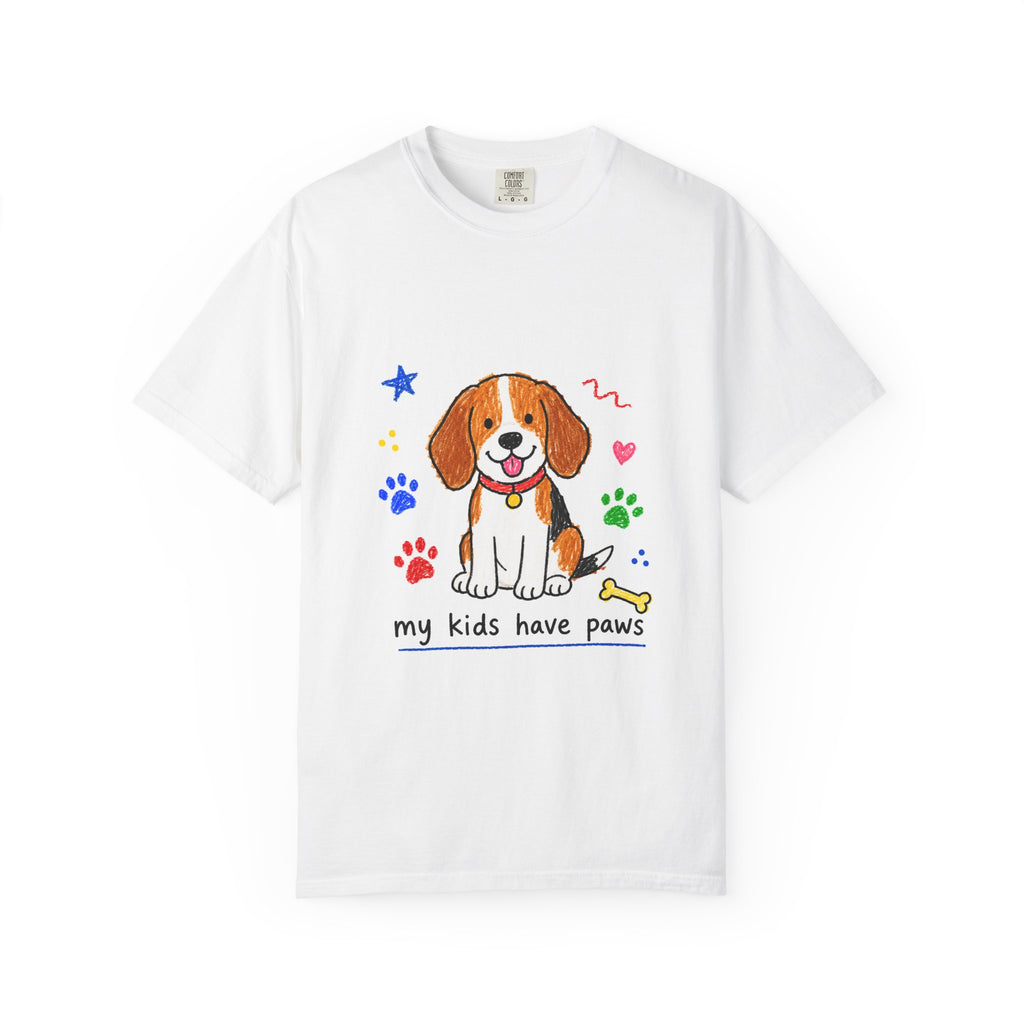 PawJoy Beagle My Kids Have Paws Crayon Tee