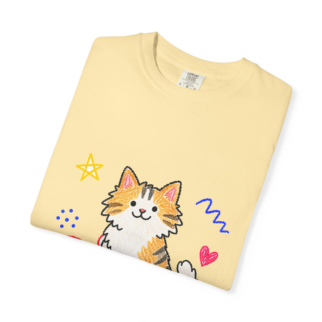 PawJoy Cat Knitting Crayon Tee