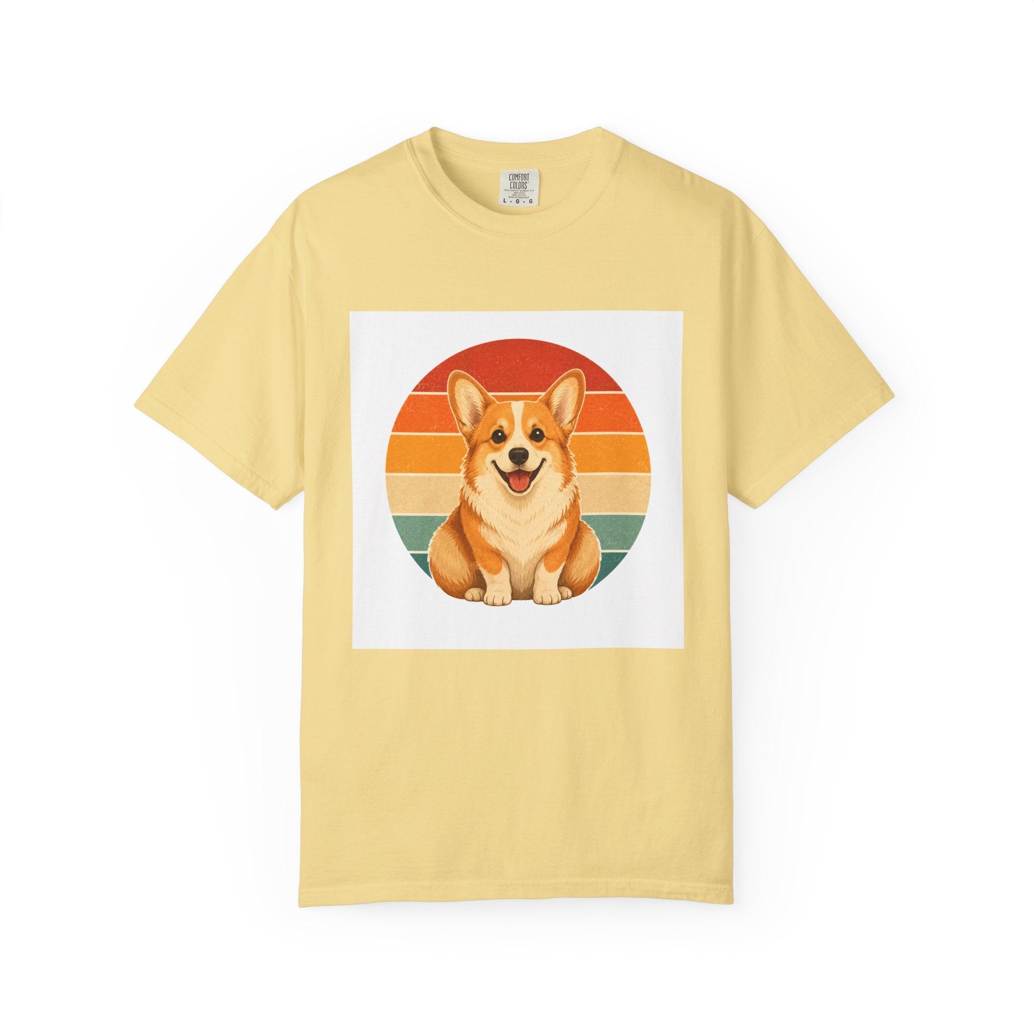 PawJoy Corgi Retro Sunset Tee