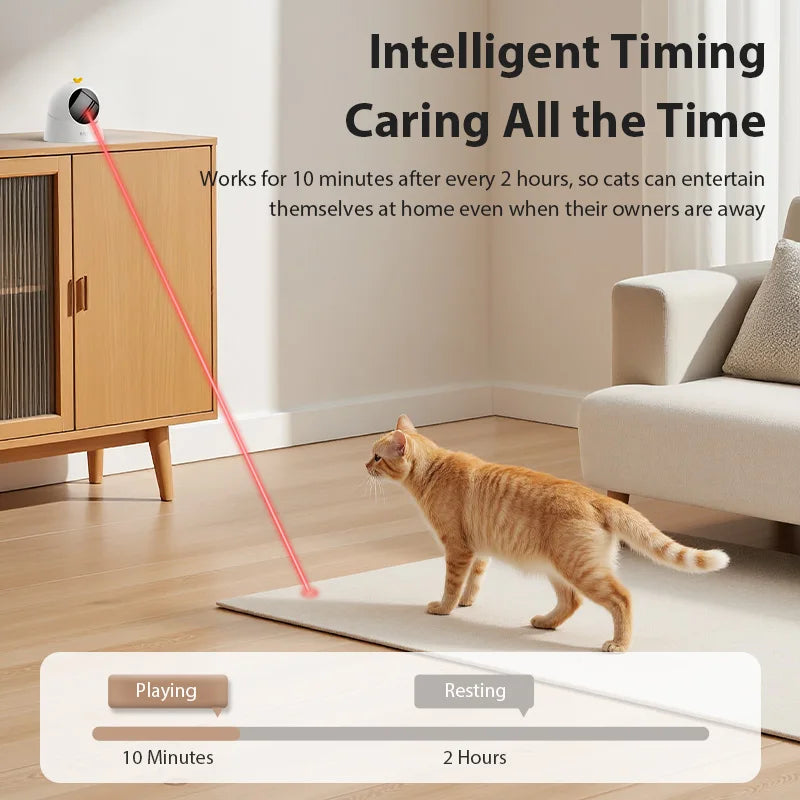 PawJoy Automatic Laser Cat Toy — Interactive Smart Teaser